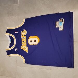 L.A. Laker's Kobe Bryant #8 Adidas NBA jersey. NWOT. Purple and gold. Large